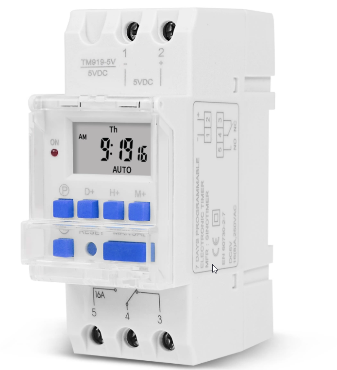 5V DC SINOTIMER DISPLAY LCD Digital Timer pro programable timer