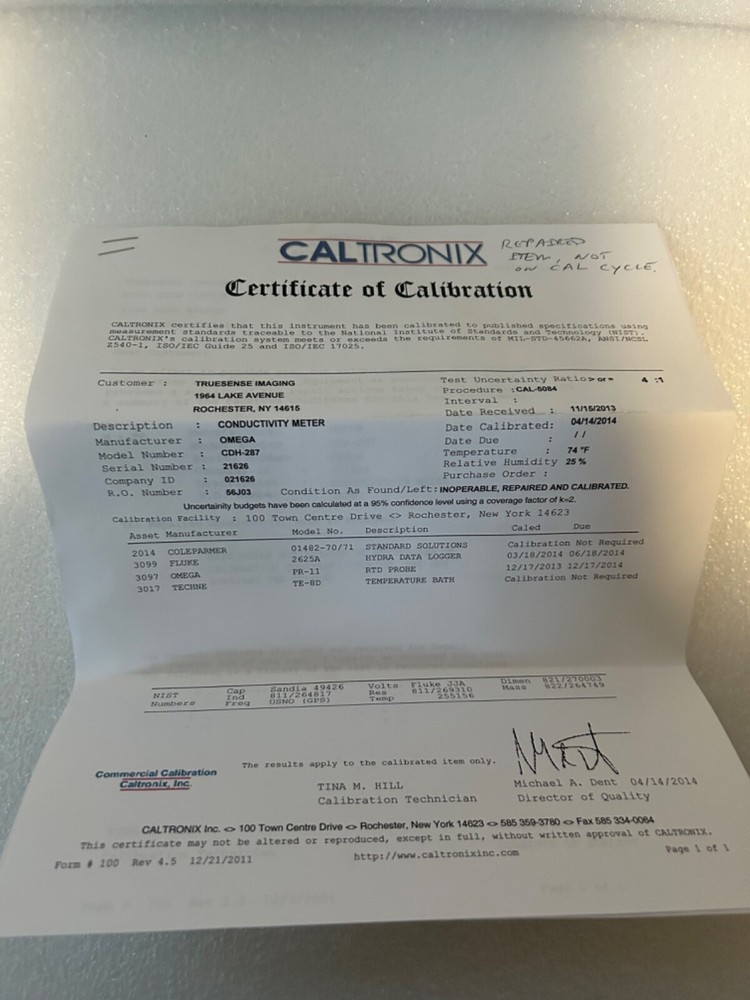 Omega CDH-287 Micro Conductivity Meter NEW!!