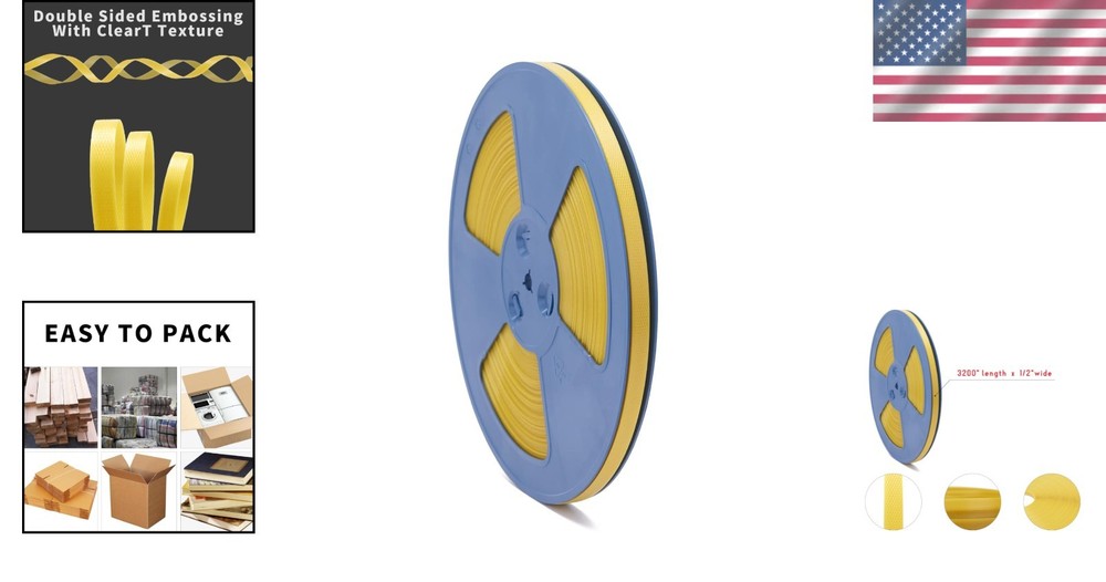 Durable Polypropylene Strapping Roll 1/2" x 3200" - Secure Packaging Solution