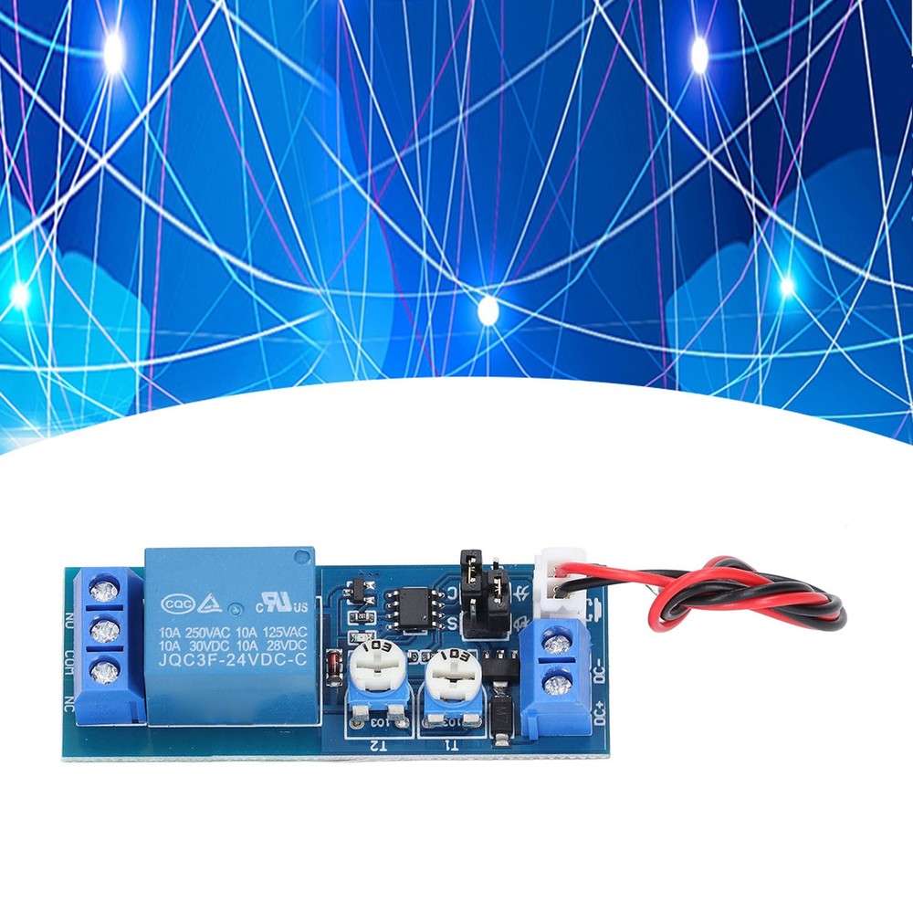 Relay Module Time Delay Board Infinite Cycling Single Timing Modes 24V