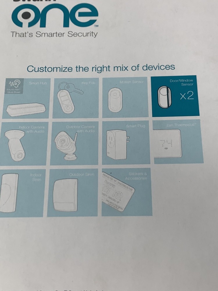 Swann One Motion Sensor And Window Door Sensor Lot, New (D2)