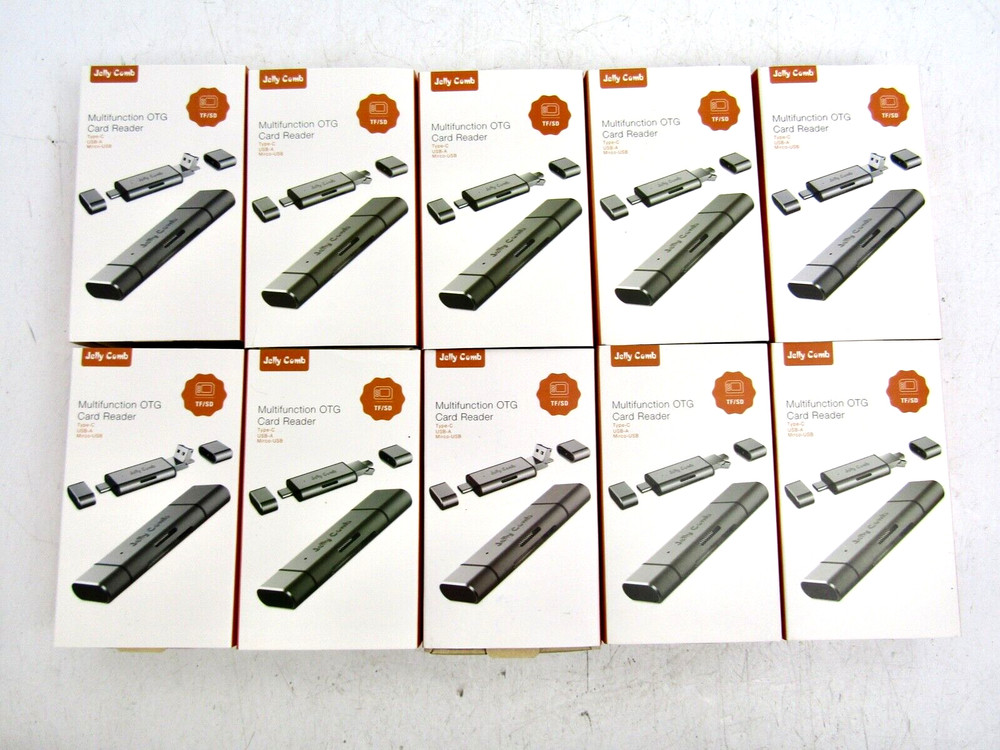 (20X) Multifunction OTG Card Reader USB C / Micro USB Adapter - NEW