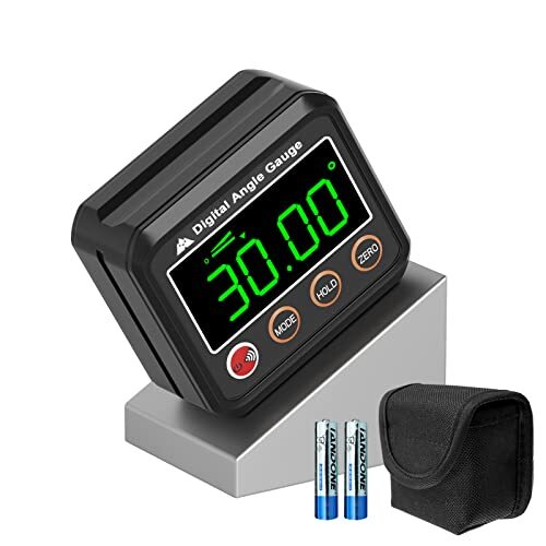 Magnetic Digital Angle Finder Protractor Inclinometer - Mini Digital Level An...