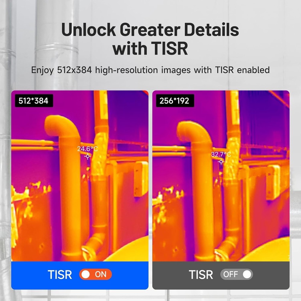 Durable Dual-Lens Thermal Camera for Android - Comprehensive Temperature Range
