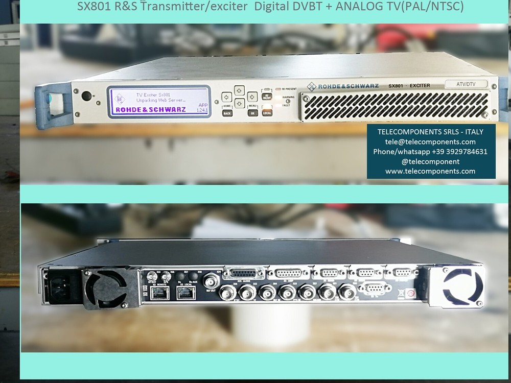 UHF Rohde & Schwarz SX801 TV Modulator  dual mode  Digital DVBT or Analog