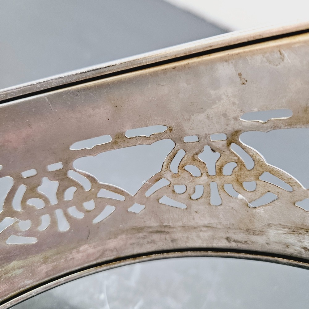 Vintage Silver Plated (?) Casserole Dish Holder/Serving Stand 6.5"