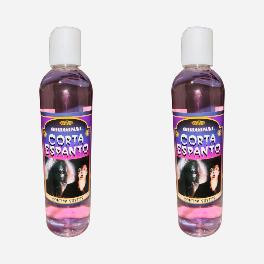 2PACK- CORTA ESPANTO Agua Espiritual Contra Espiritus Demonios Maleficios 8 oz