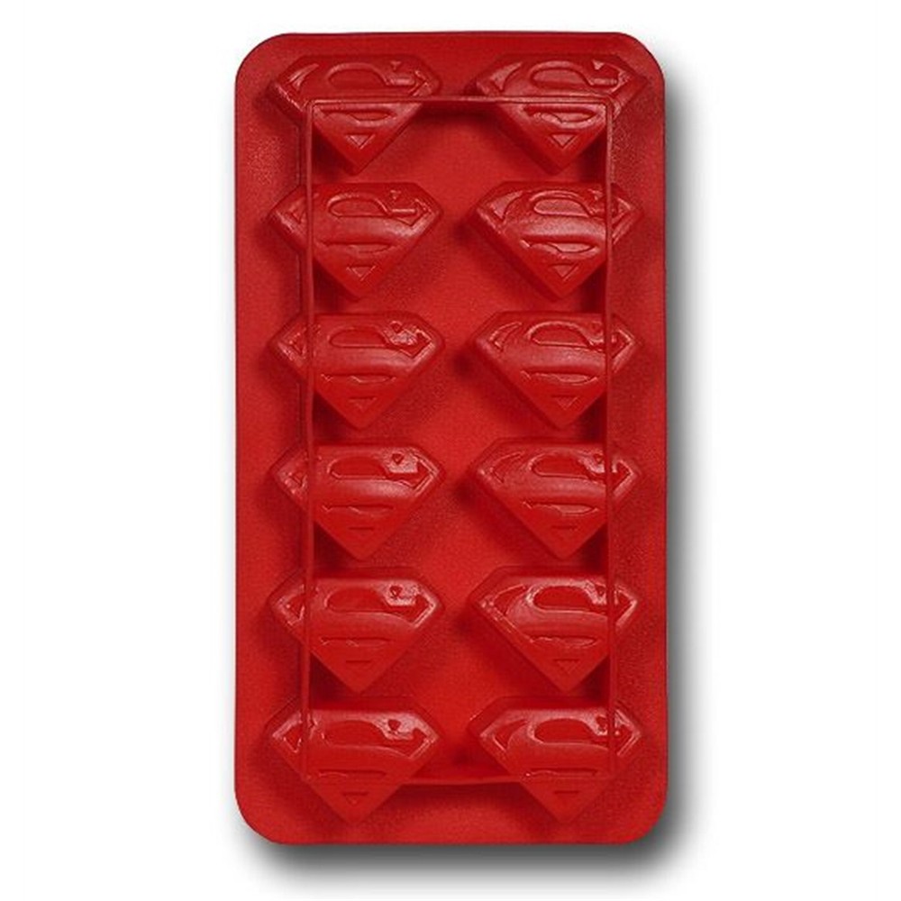 Superman Symbols Ice Cube Tray Red