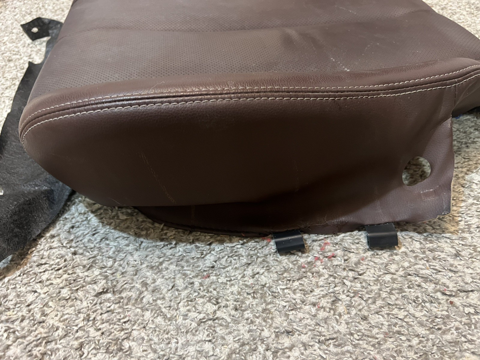 13 - 14 Subaru Outback Passenger RH Saddle Brown Lower Seat Bottom Leather Cover