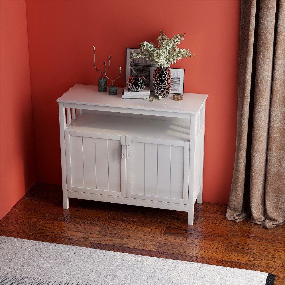 Kitchen Sideboard Buffet Display Server Cabinet with Doors Storage Drawers