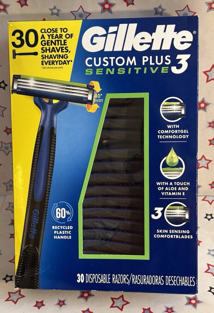 Gillette 30 Count Custom Plus Send