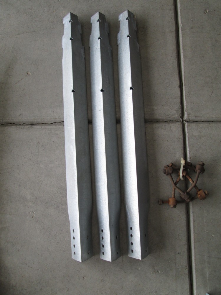 3 Post Aermotor Windmill Stub Tower, 6ft/8ft mills, 3ft w/collar bolt set
