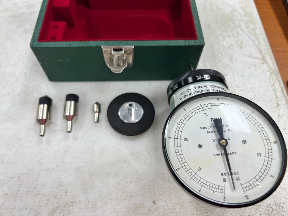 👀 NEW BIDDLE INSTRUMENTS CENTRIFUGAL TYPE HAND TACHOMETER 350554