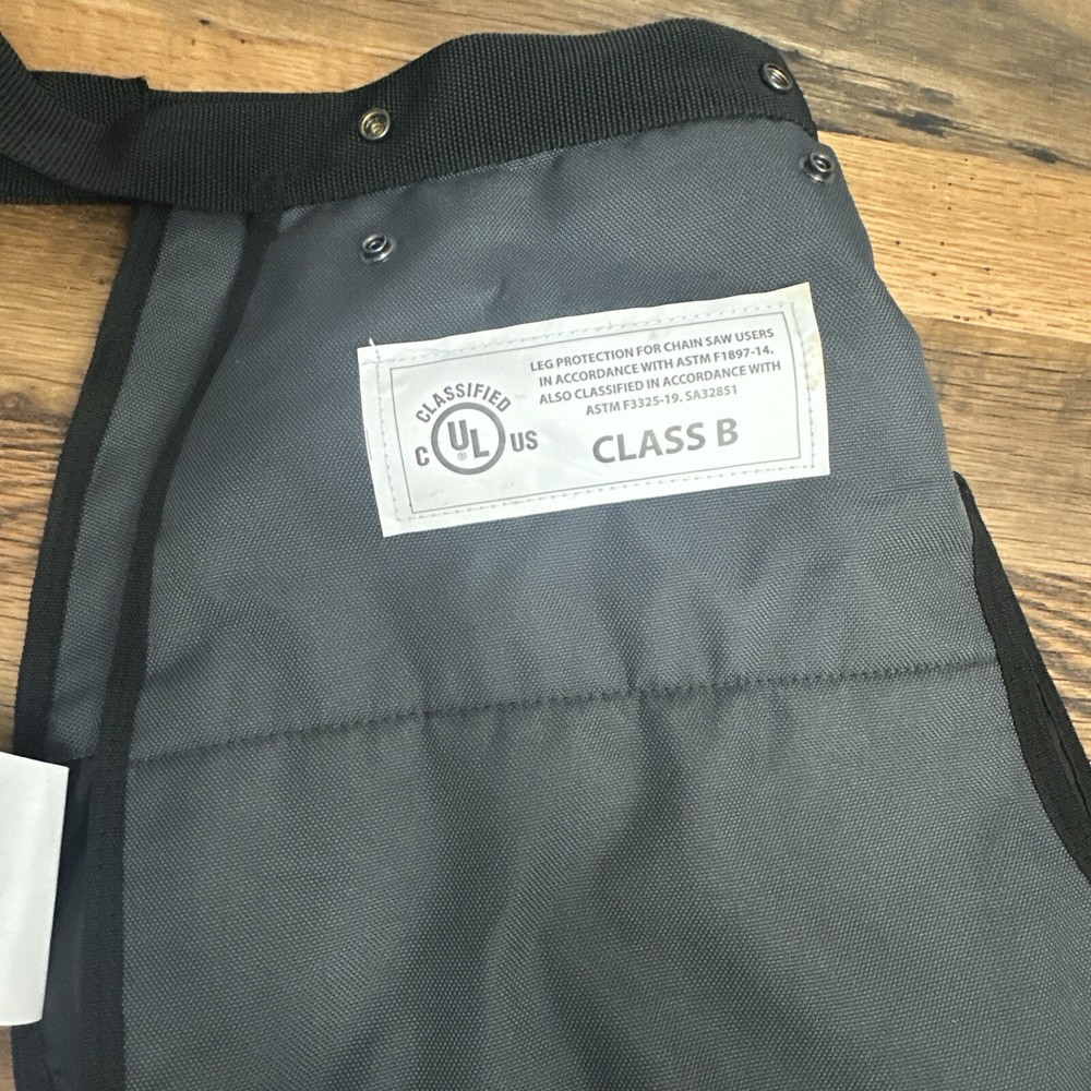 Forester Chaps Apron Style Class B Leg Protection Certified Gray