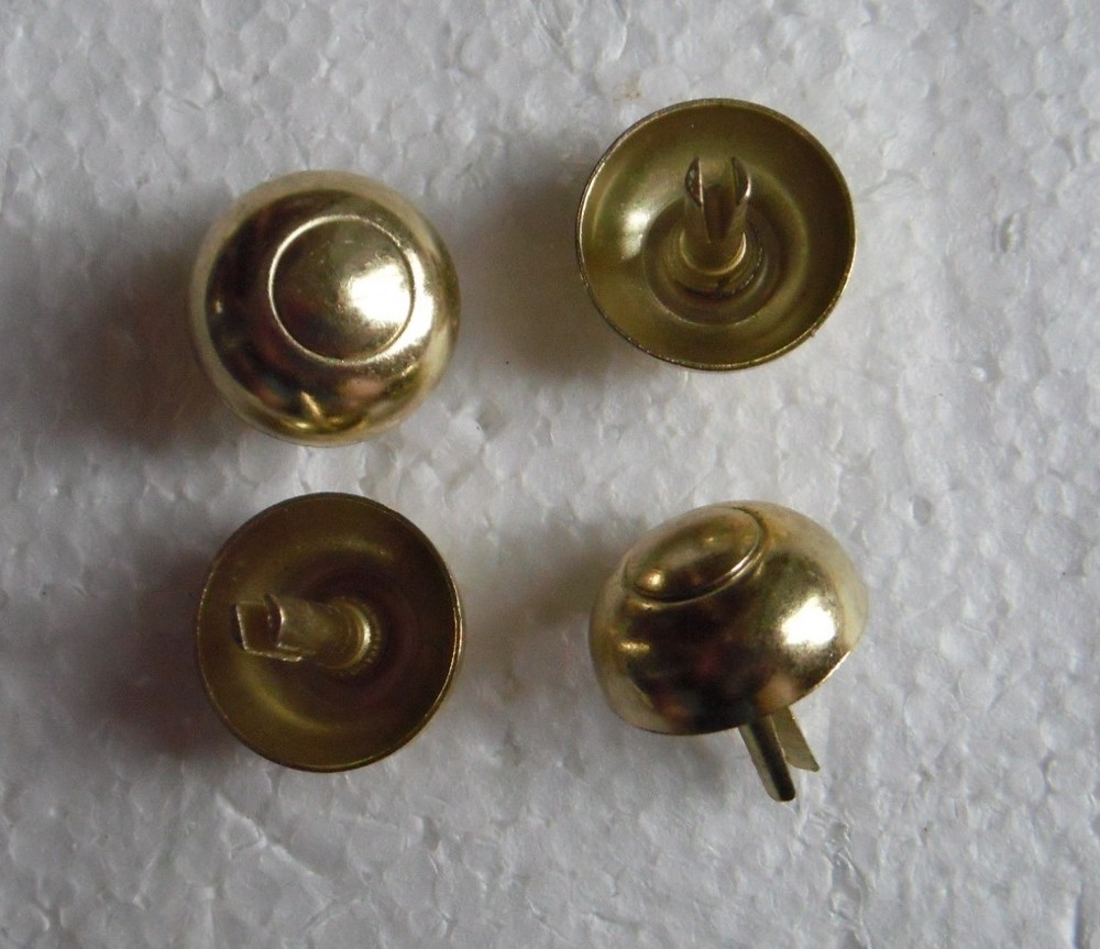Guitar Case Brass studs / buttons 3/4"  short stem for ABS and plastic cases.