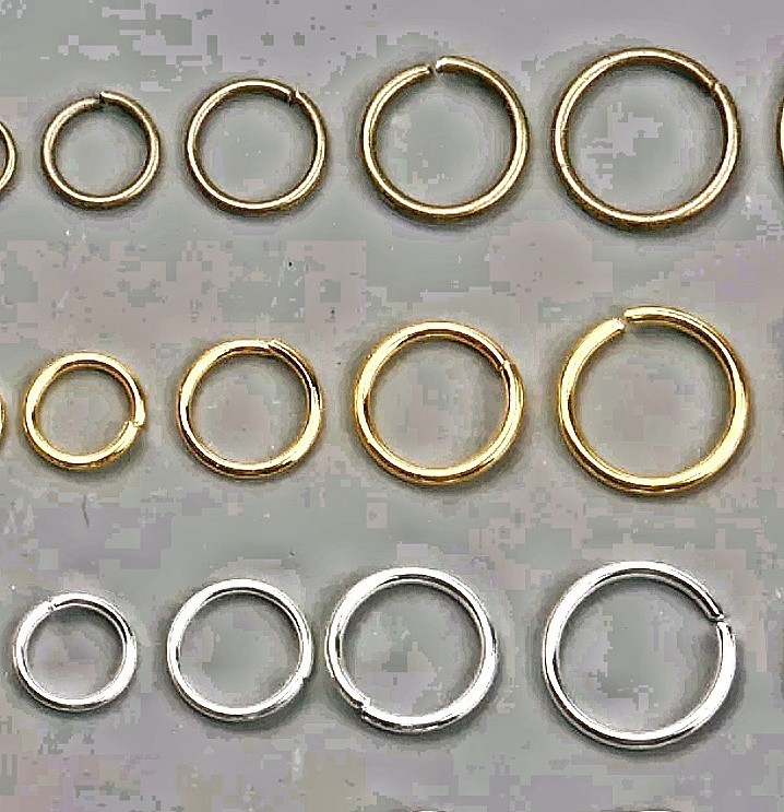 25 or 50 4 6 8 10mm Open Jump Rings gold silver copper bronze gunmetal Rose
