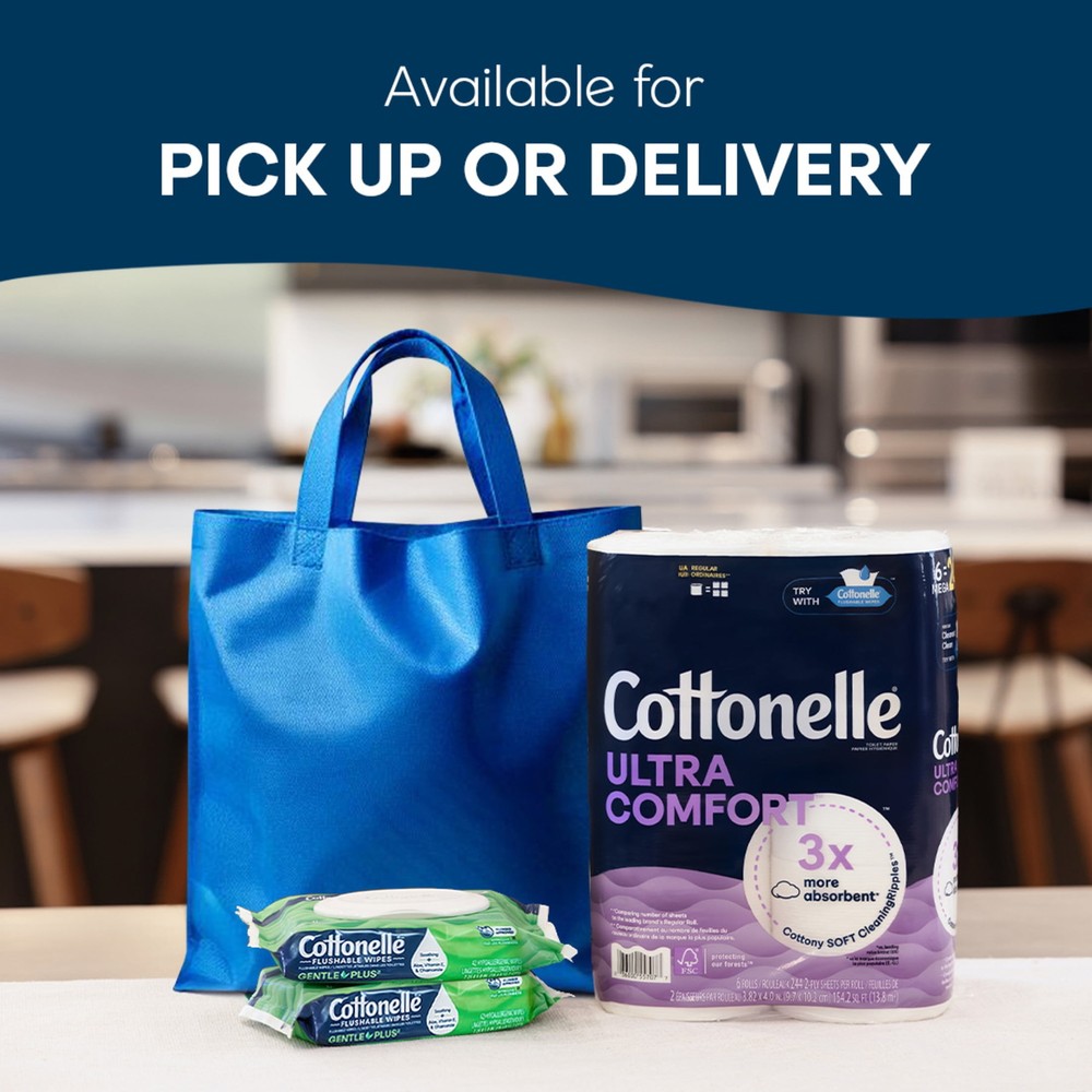 Gentle Plus Flushable Wet Wipes, 8 Flip-Top Packs