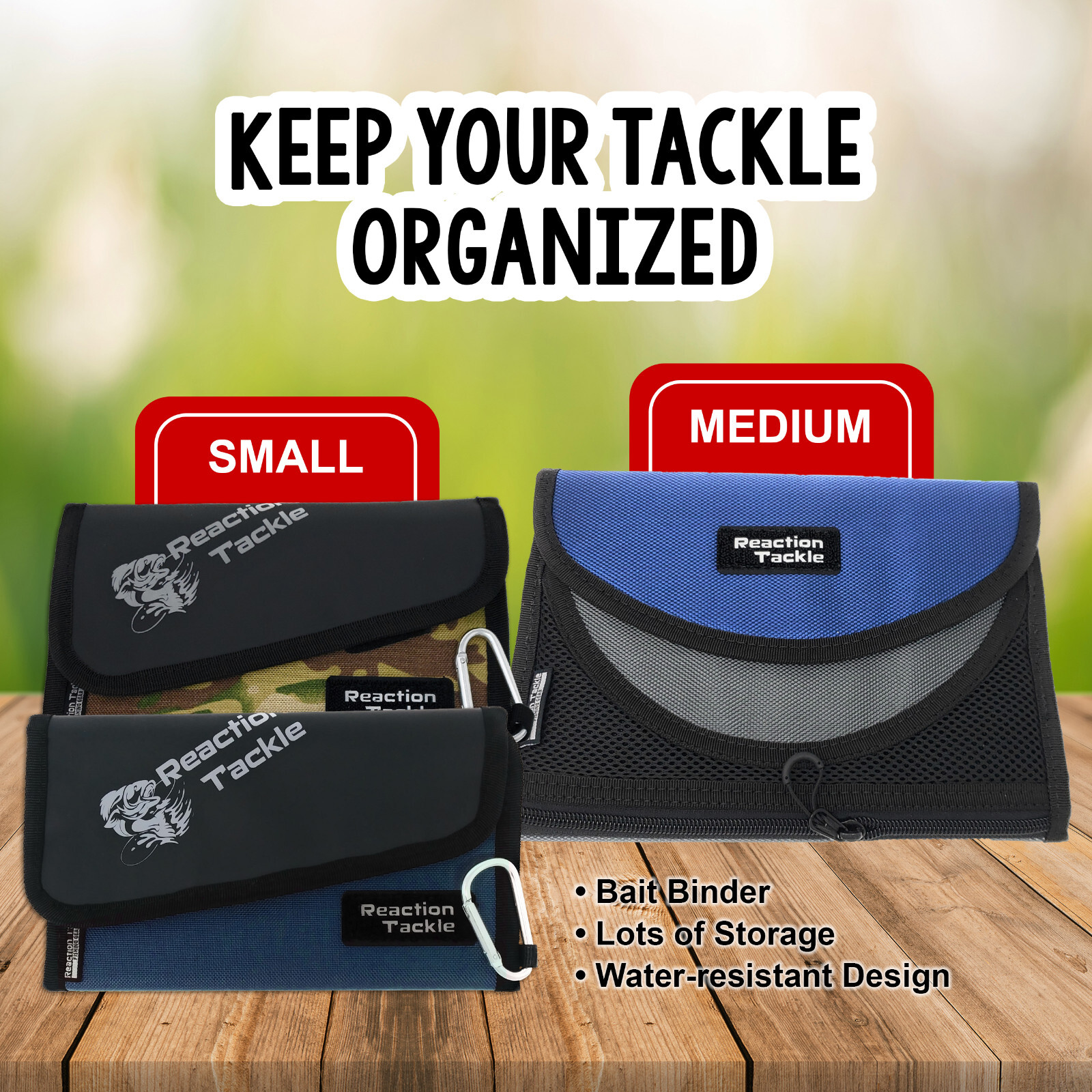 Reaction Tackle Bait Binder/ Soft Tackle Storage Bags