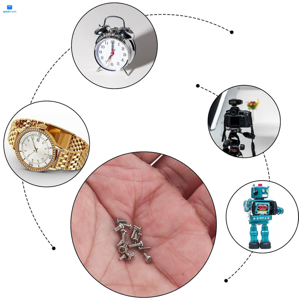 800Pcs Tiny Screws for Electronics, Micro Small Pan Head Machine Screws...