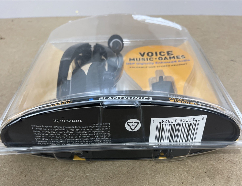 Plantronics DSP-400 Digitally Enhanced Audio Foldable USB Stereo Headset