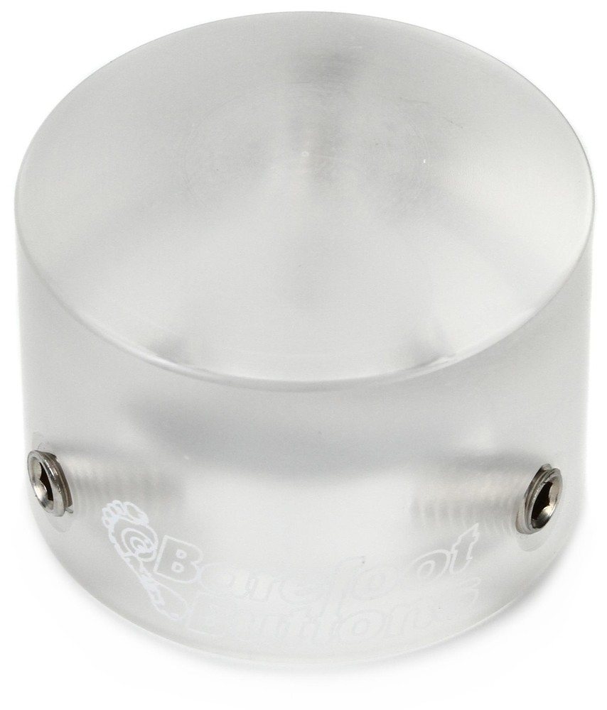 Barefoot Buttons V1 Tallboy Footswitch Cap - Clear (3-pack) Bundle