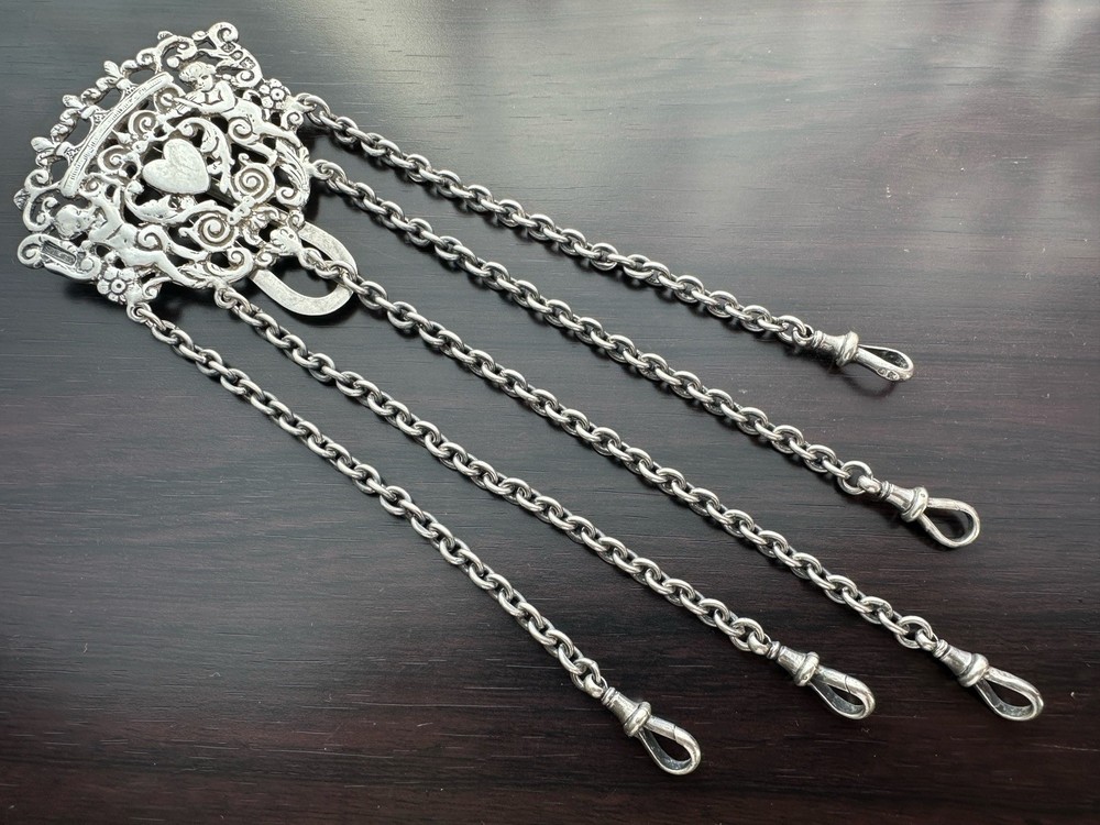 Victorian Solid Silver Chatelaine c.1898