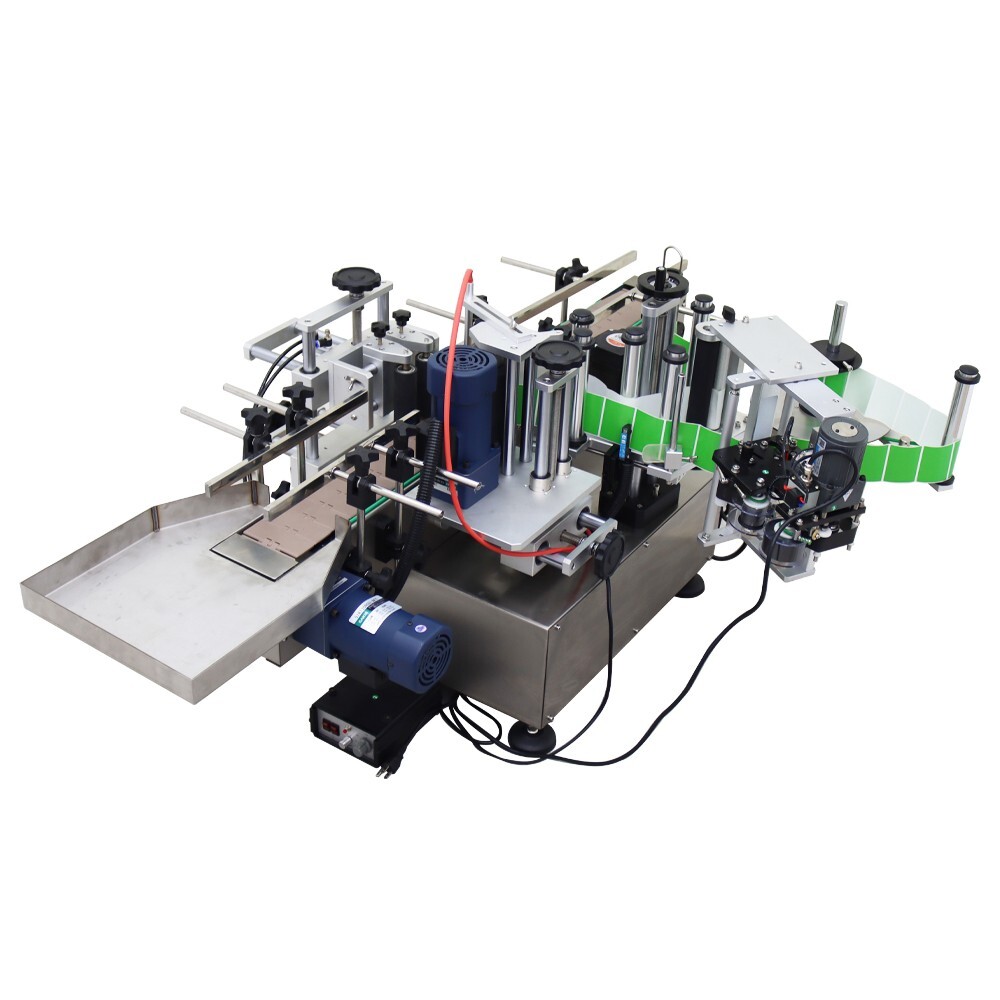 110V 0.78-4.72in Automatic Round Bottle Labeling Machine with Printer & Conveyor