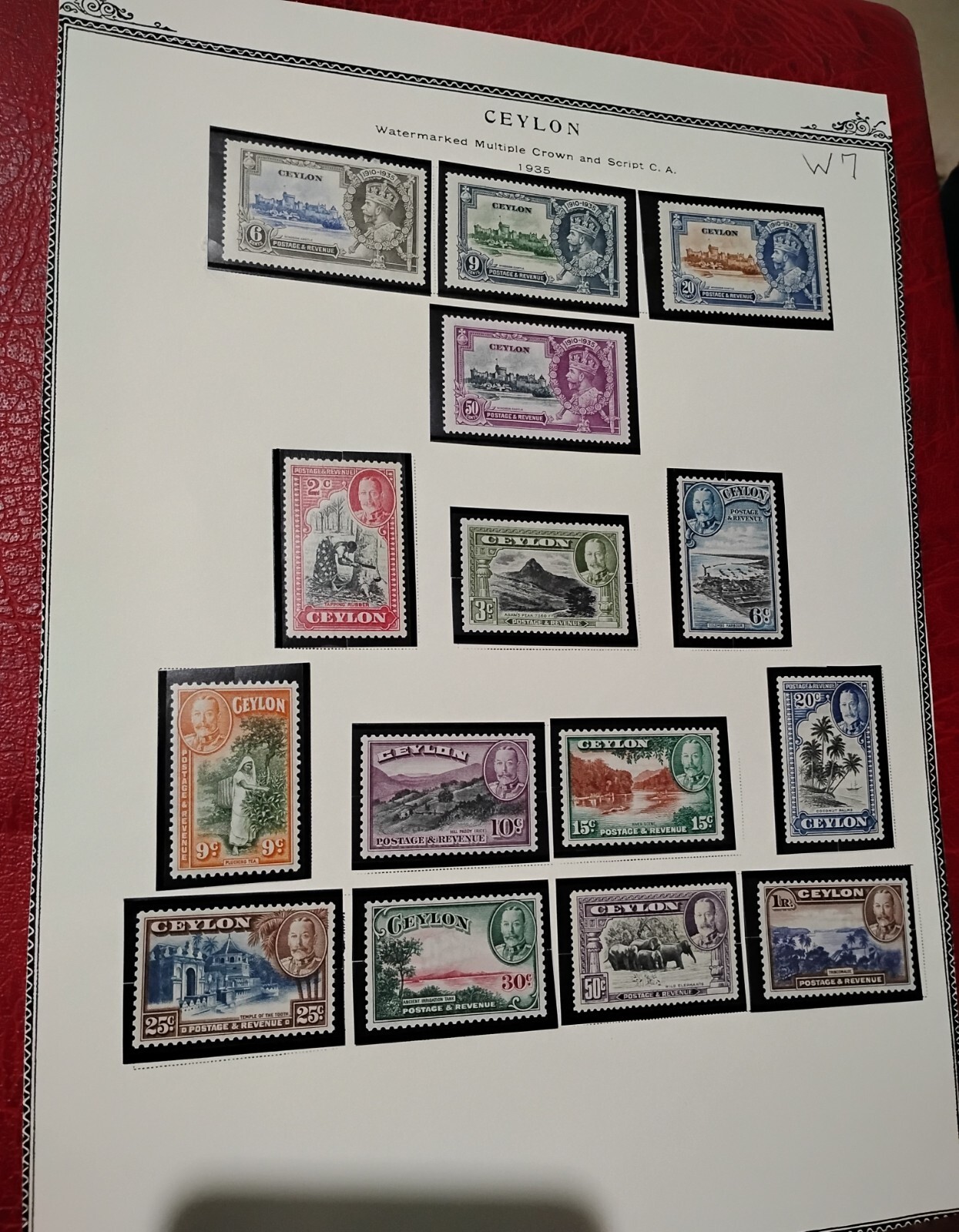 1953 British Ceylon, Leeward Islands And British Honduras Watermarked MNH.