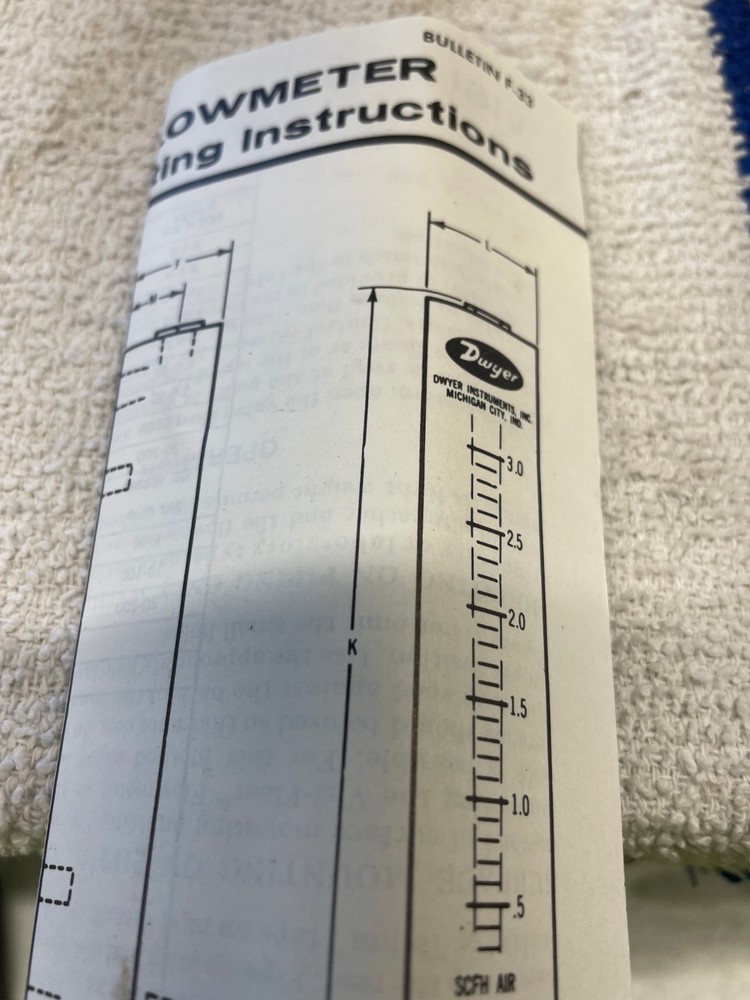 NOS Dwyer Series VFB VISI-FLOAT Flowmeter VFB 81