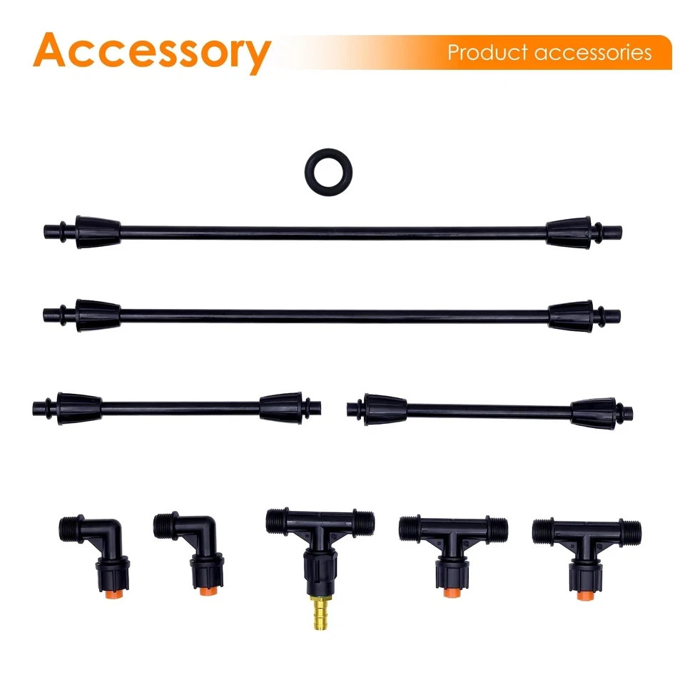 Poly Boom Sprayer Wand 4 Nozzle with Brass Fitting