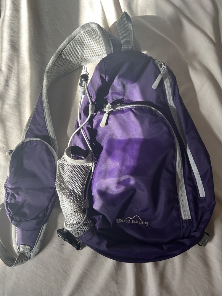 Eddie Bauer Purple Sling Backpack