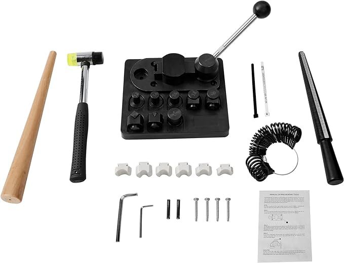 Ring Bender Ring Bending Tool Kit, Ring Making Tool with Nylon Dies Ring Bending