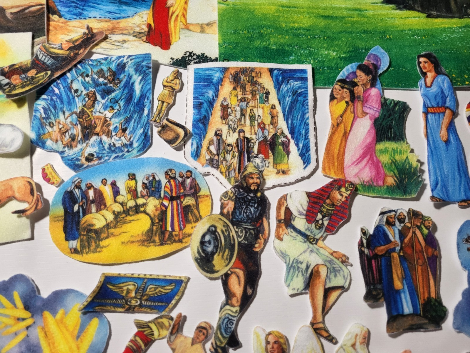 Betty Lukens 1987 Quiet Book Bible Felt Flannelgraph Lot Gently Used-incomplete