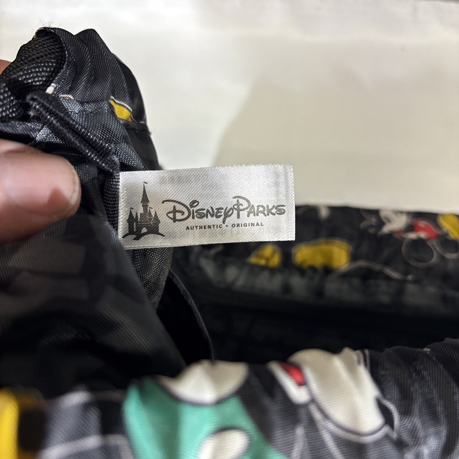 Walt Disneyland Disney Parks Mickey Mouse All Over Print Drawstring Backpack Bag