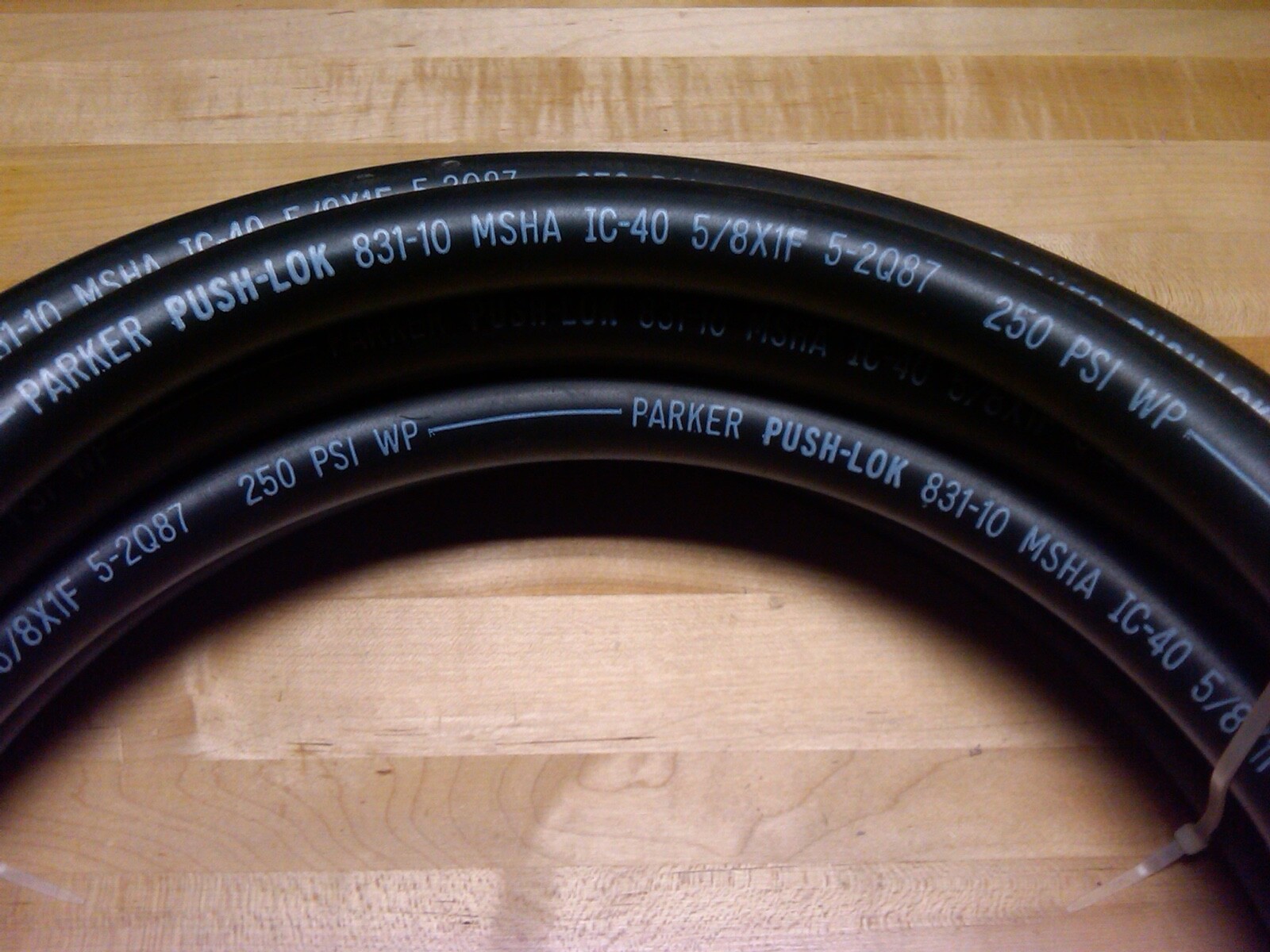 10 AN Push Lok Loc Lock Hose Oil Coolant 5/8” Black 250 P.S.I. Industrial Hose