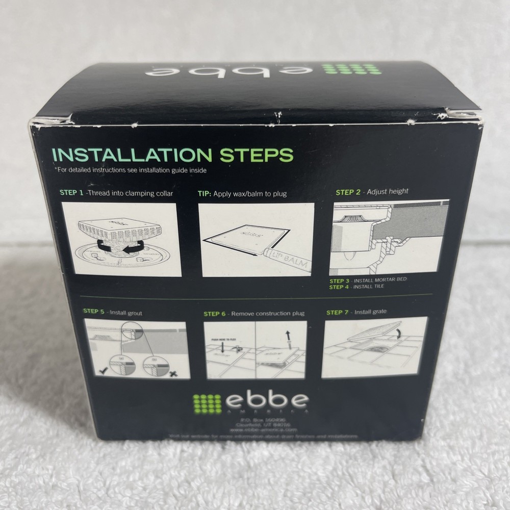 EBBE E4400 DRAIN RISER - BLACK -- Open Box