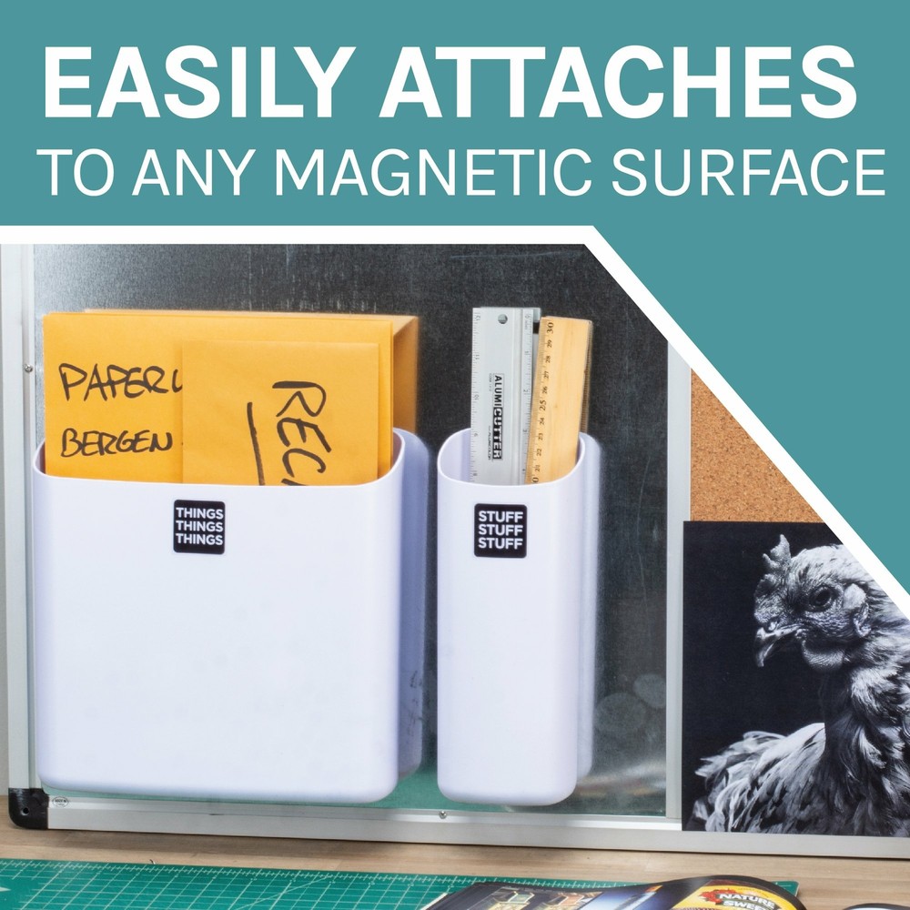 Magnetic Lint Bins - White (Combo Pack)