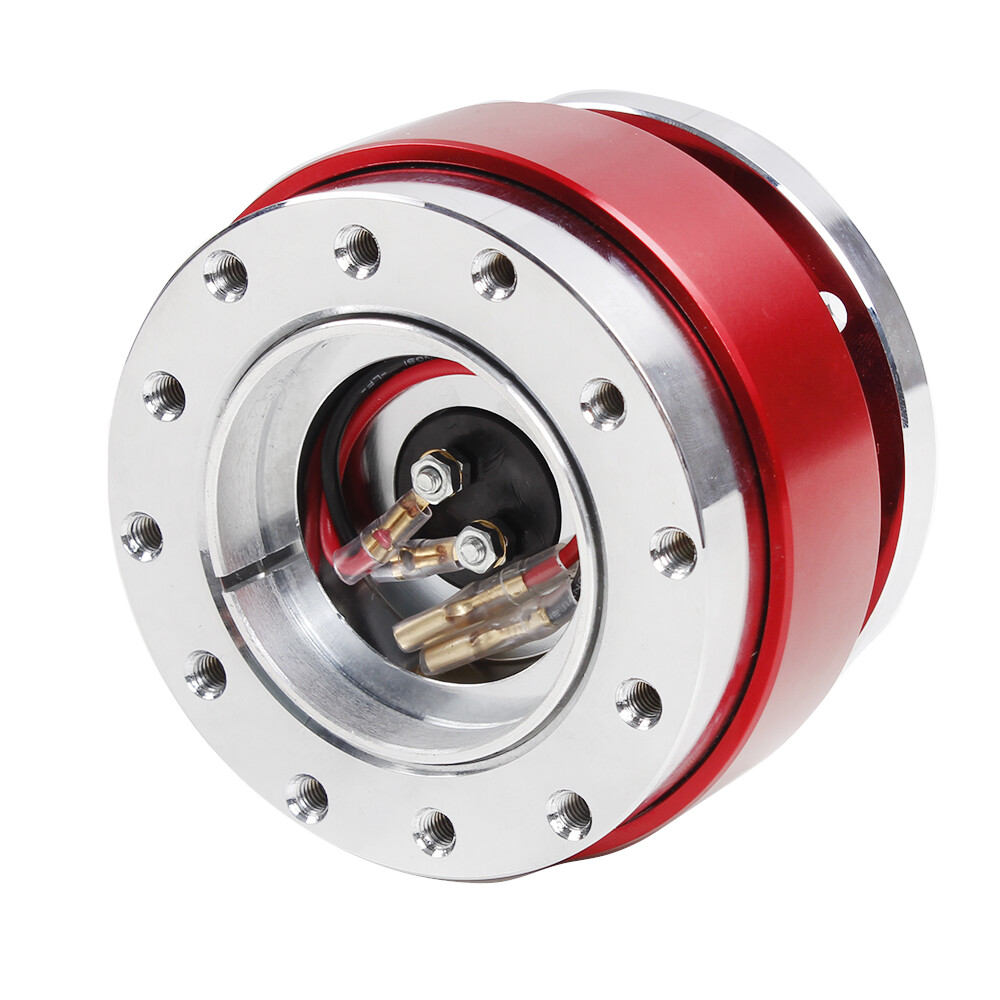 Red Universal Car Steering Wheel Quick Release HUB Adapter Snap Off Boss Kit