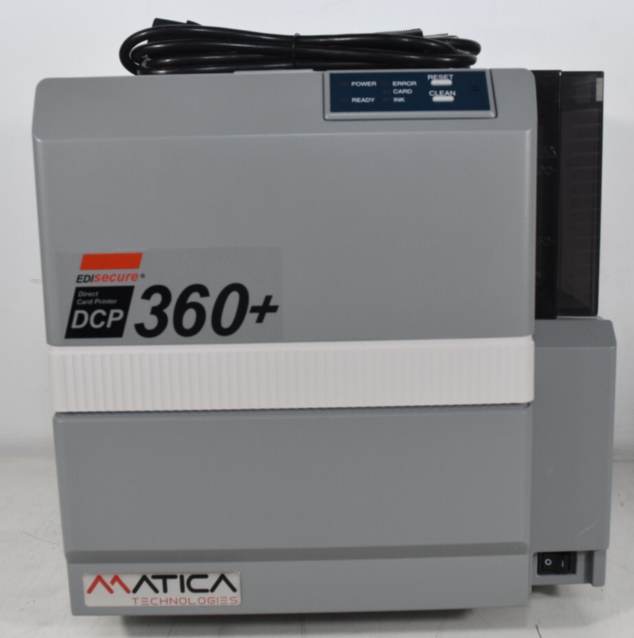 EDI secure DCP360i Dye-Sublimation Direct Card Printer DCP 360+ Read Description
