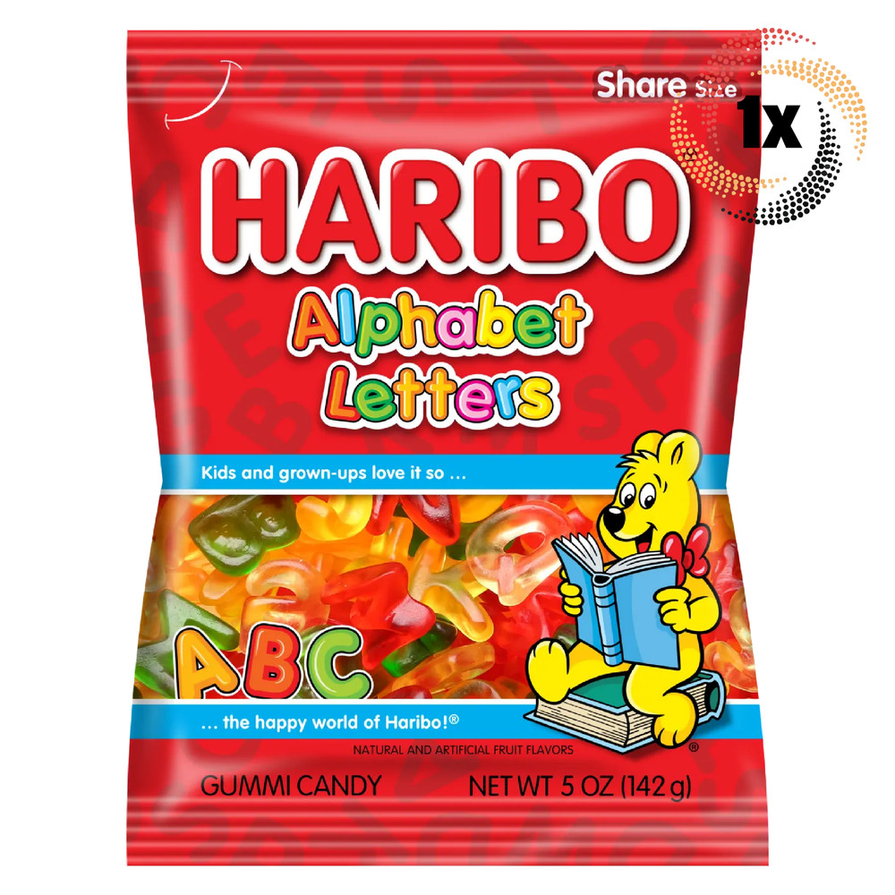 Haribo Alphabet Letters Peg Bag