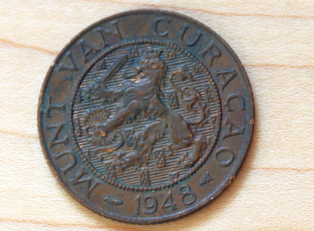1948 Curacao 2 1/2 Cents