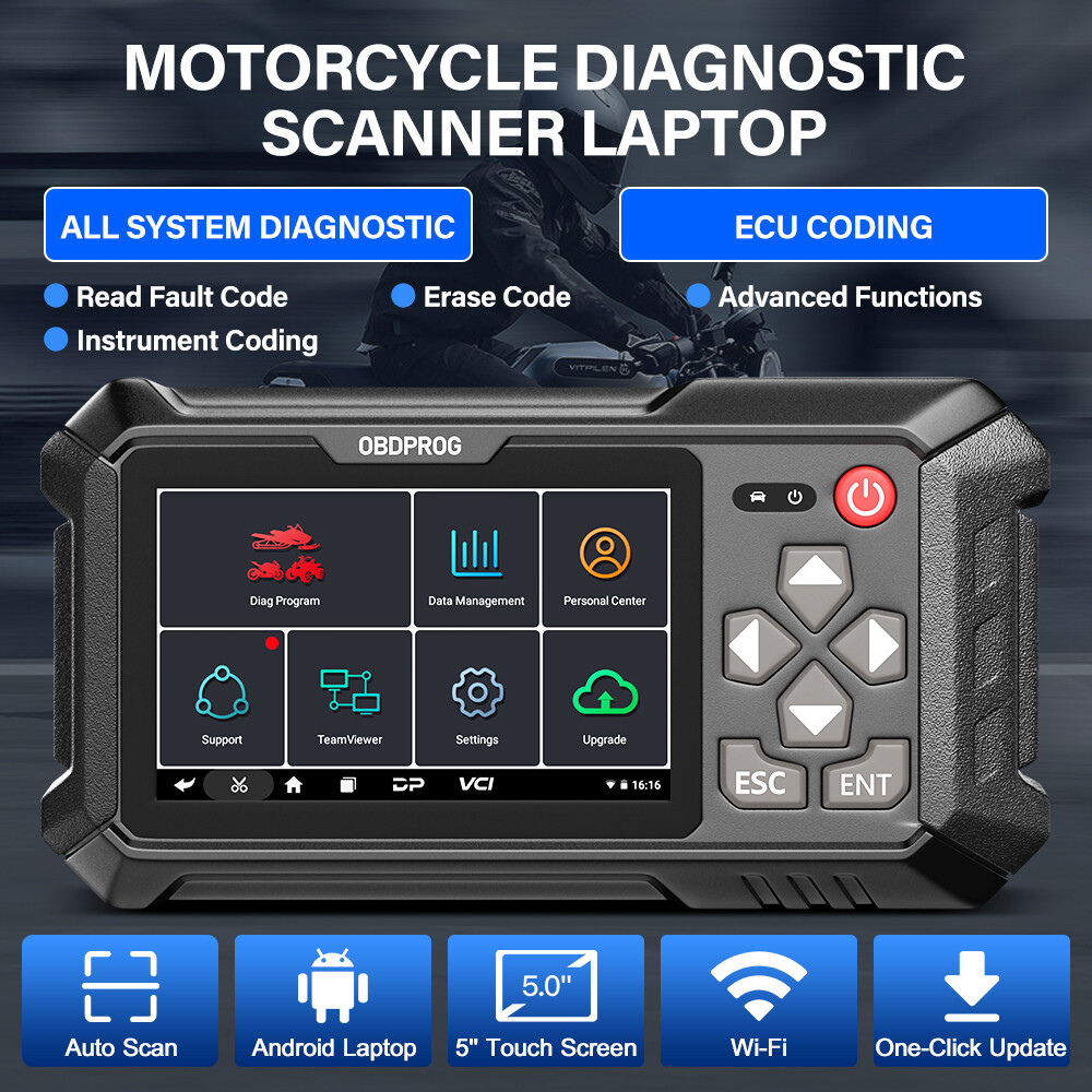 Motorcycle All System Diagnostic Tool Moto Scanner E-CU Coding for BRT Victory