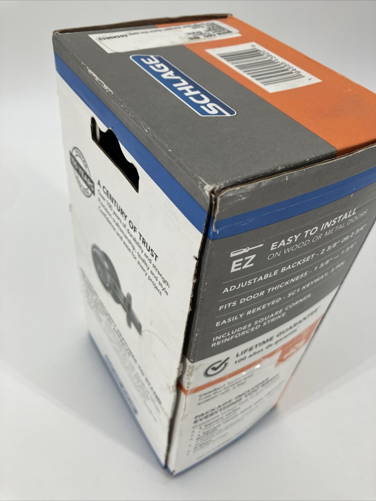 Schlage Satin Chrome Light Commercial Double Cylinder Deadbolt Keyed Both Sides