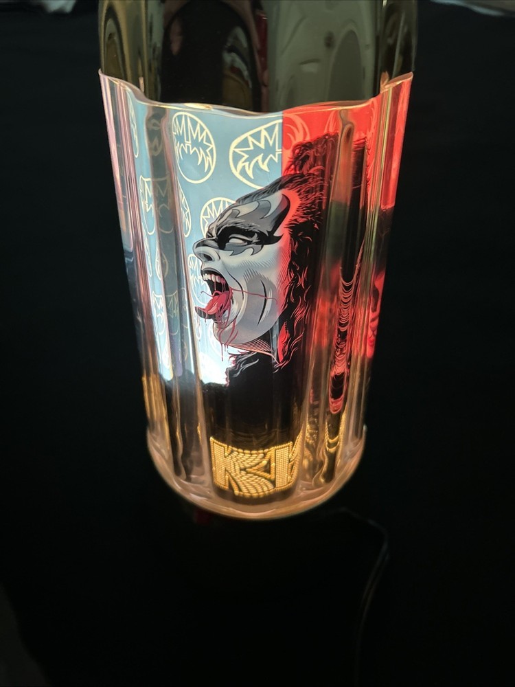 Kiss Motion lamp Gold tested works Gene Paul Ace Peter  2004