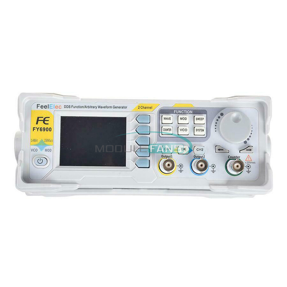 FeelTech FY6900 DS Arbitrary Waveform Pulse Function Signal Generator 60M
