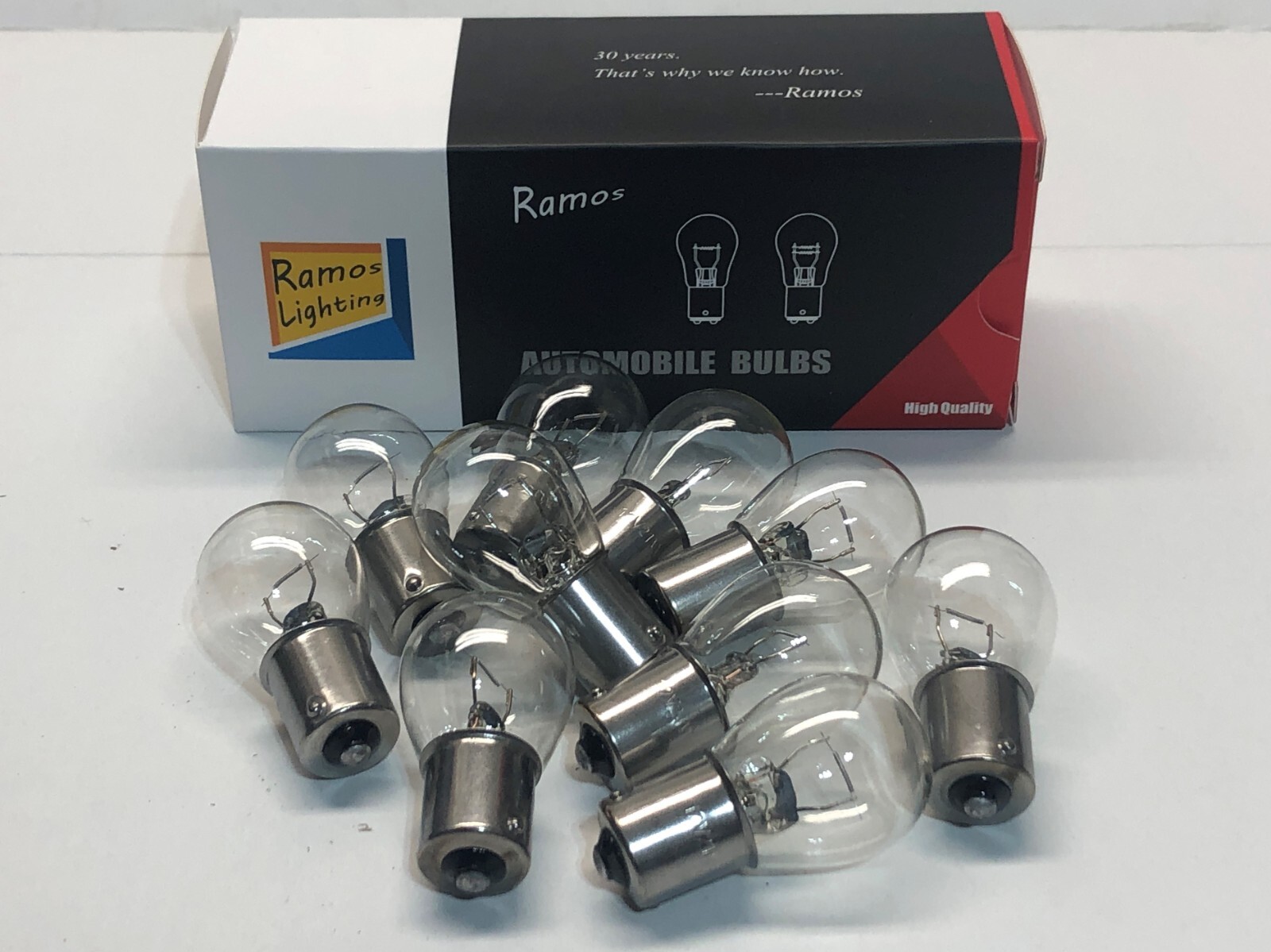 10 Pack 1156 Clear Tail Signal Brake Light Bulb Lamp FAST USA Shipping