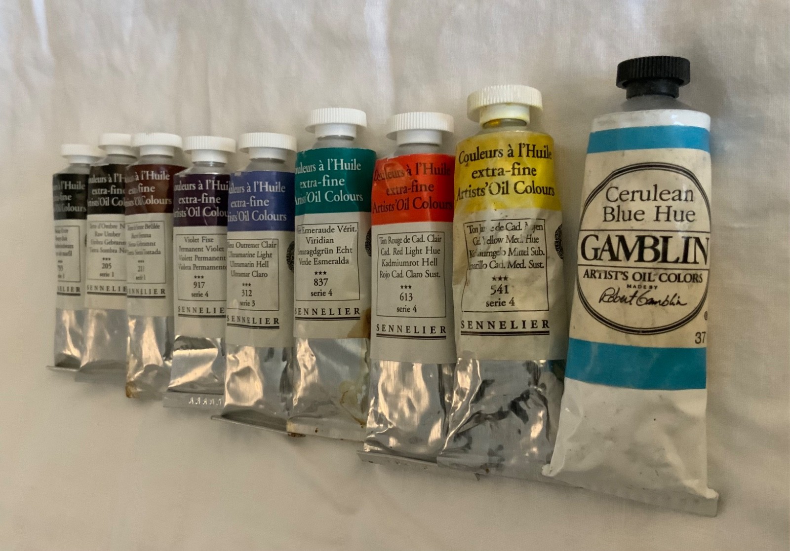 Sennelier Extra-Fine Professional Artist's Oil Colors 7 Unused (34ml) Tubes