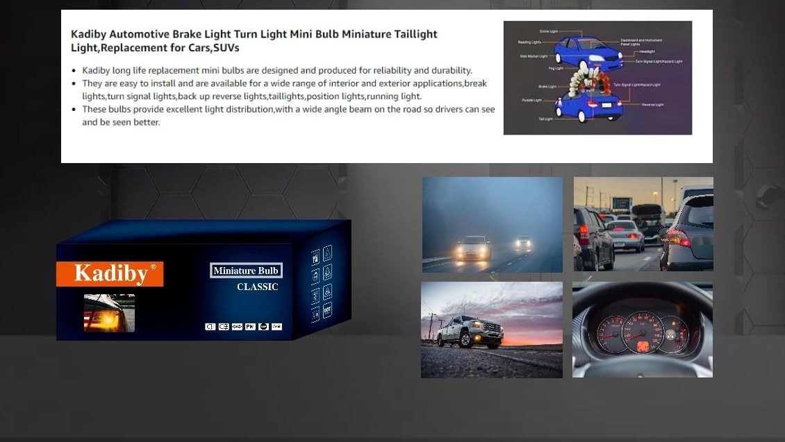 3157NA 4157NA Bulb Amber Turn Signal Parking Daytime Running Light 12V