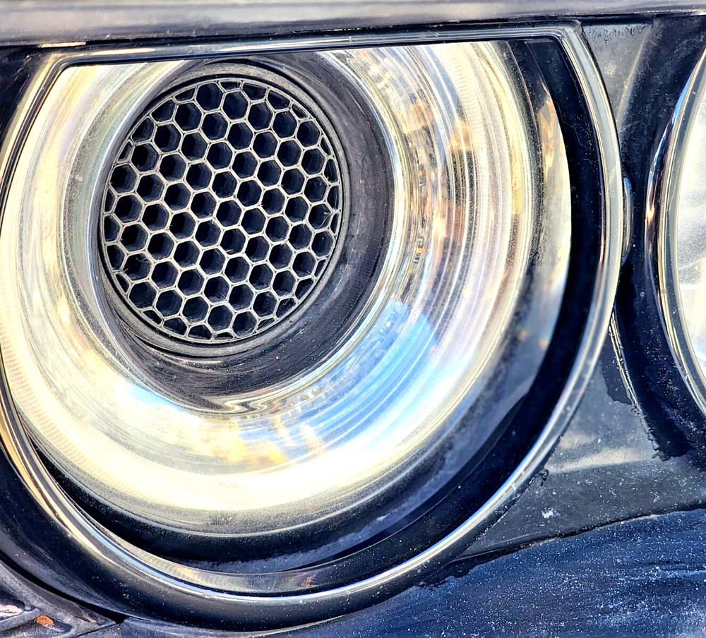 Dodge Challenger Intake Ring Headlight Insert Grille Cap Cover (Pair)