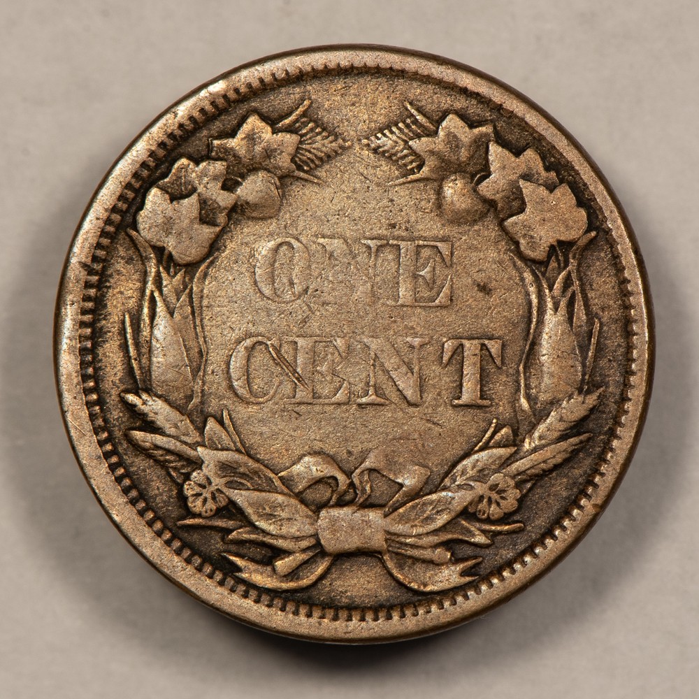 1858 1c Flying Eagle Small Cent - Small Letters - VF+ - SKU-T4509